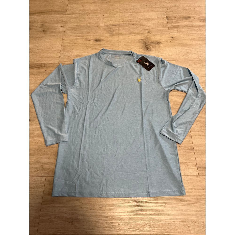 Spyder Loungewear Men's‎ Long Sleeve Shirt Light Blue NWT Gym Sz M